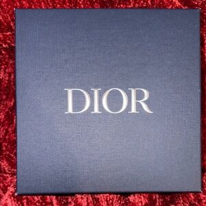 DIOR Blue & Silver textured gift box 8.5”X8.5”X4”
